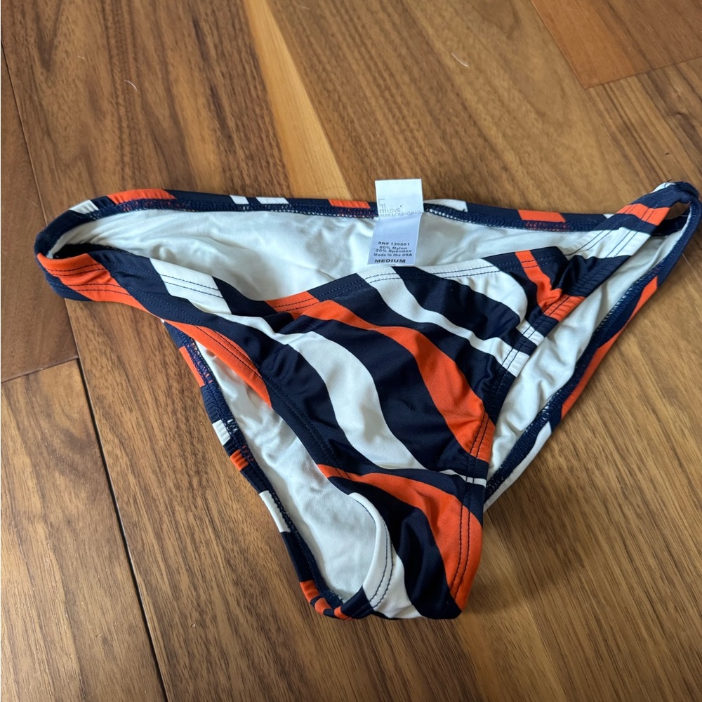L*Space Navy and Orange Bikini Bottom